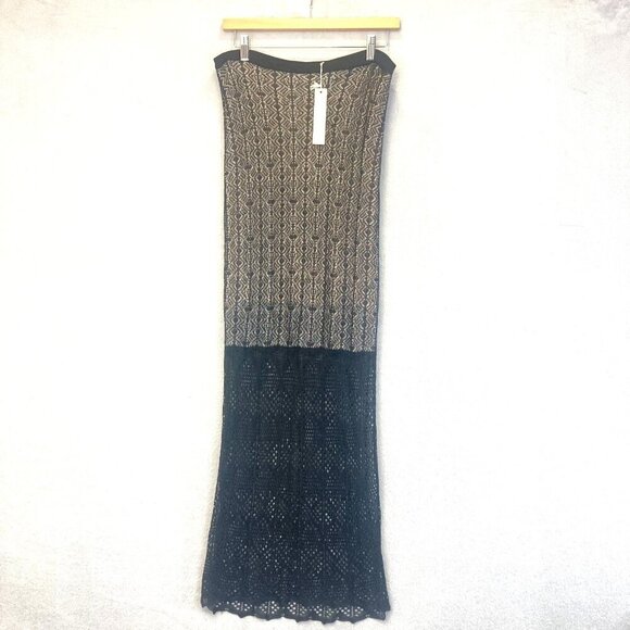 ETRE Dresses & Skirts - NWT ETRE Black Lace Maxi Sheath Skirt Women's Medium M Feminine Whimsigoth NEW